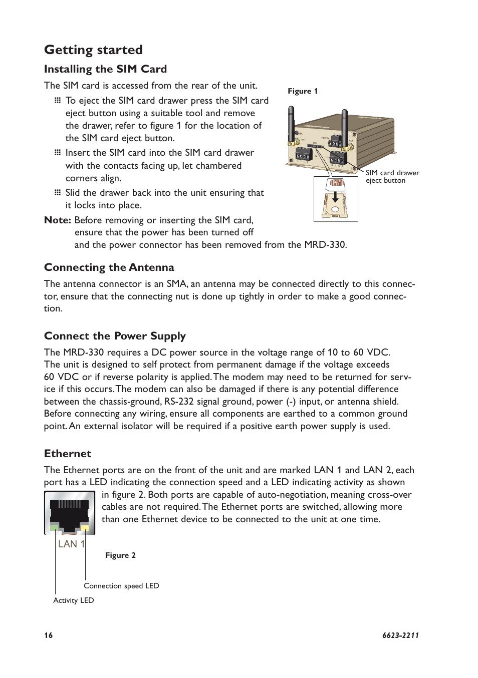 Getting started | Westermo MRD-330 User Manual | Page 16 / 32