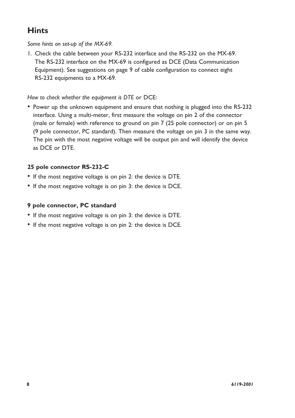 Hints | Westermo MX-69 User Manual | Page 4 / 6