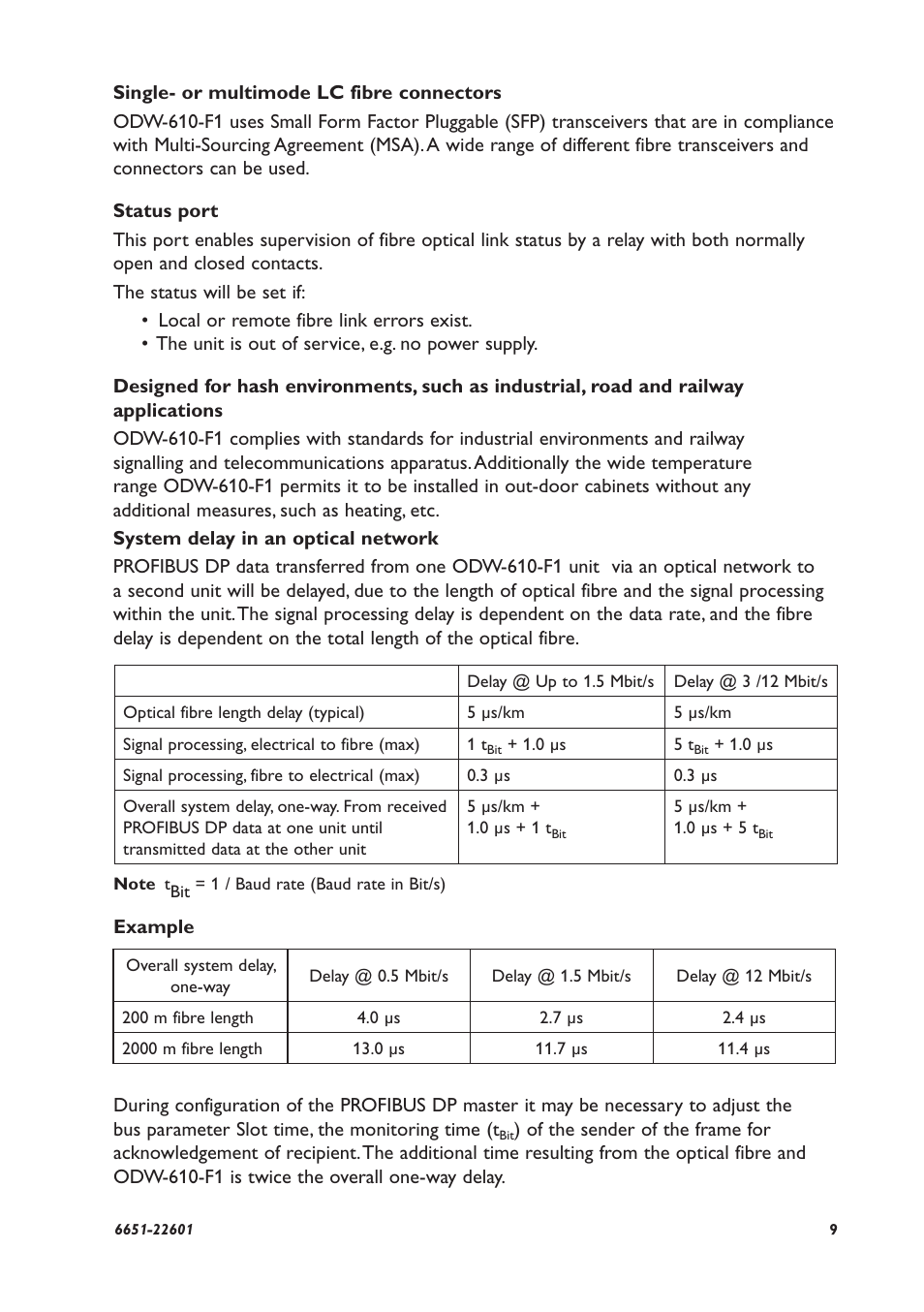 Westermo ODW-610-F1 User Manual | Page 9 / 20