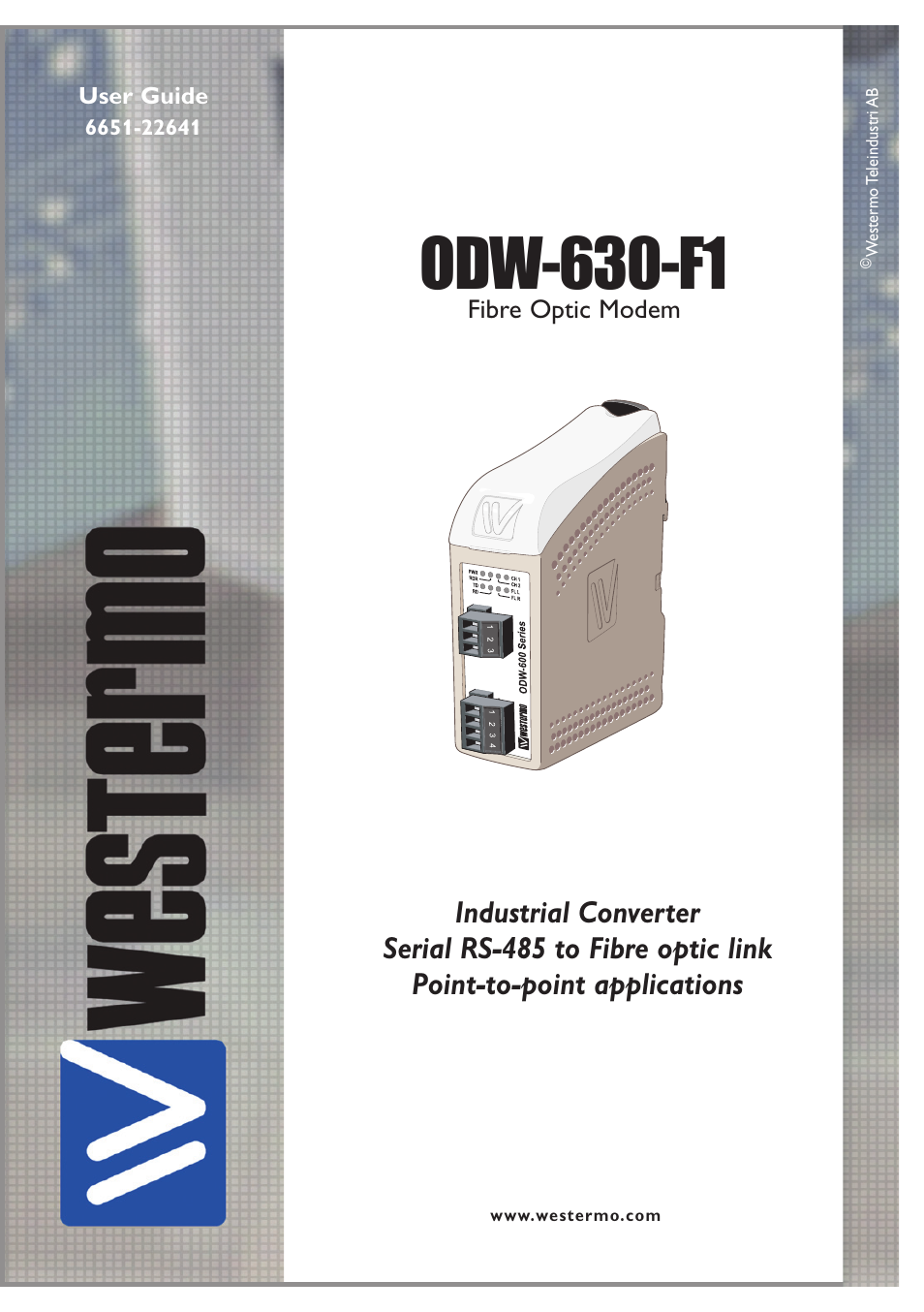 Westermo ODW-630-F1 User Manual | 24 pages