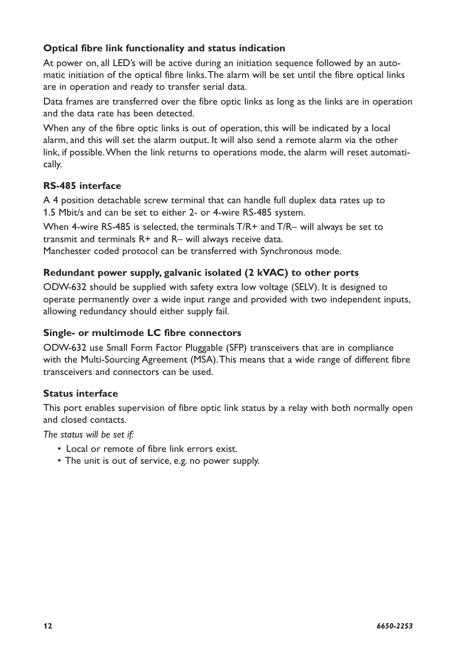 Westermo ODW-632 User Manual | Page 12 / 28