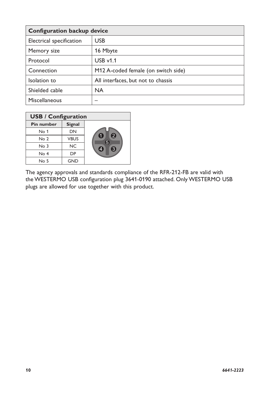 Westermo RFR-212-FB User Manual | Page 10 / 20