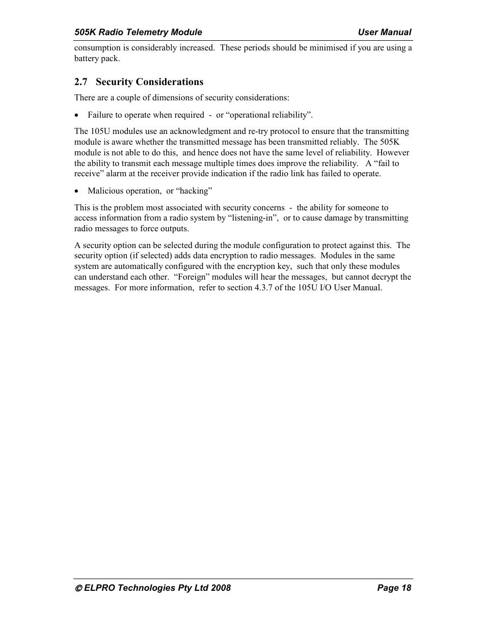 Westermo RM-505U-K User Manual | Page 18 / 48
