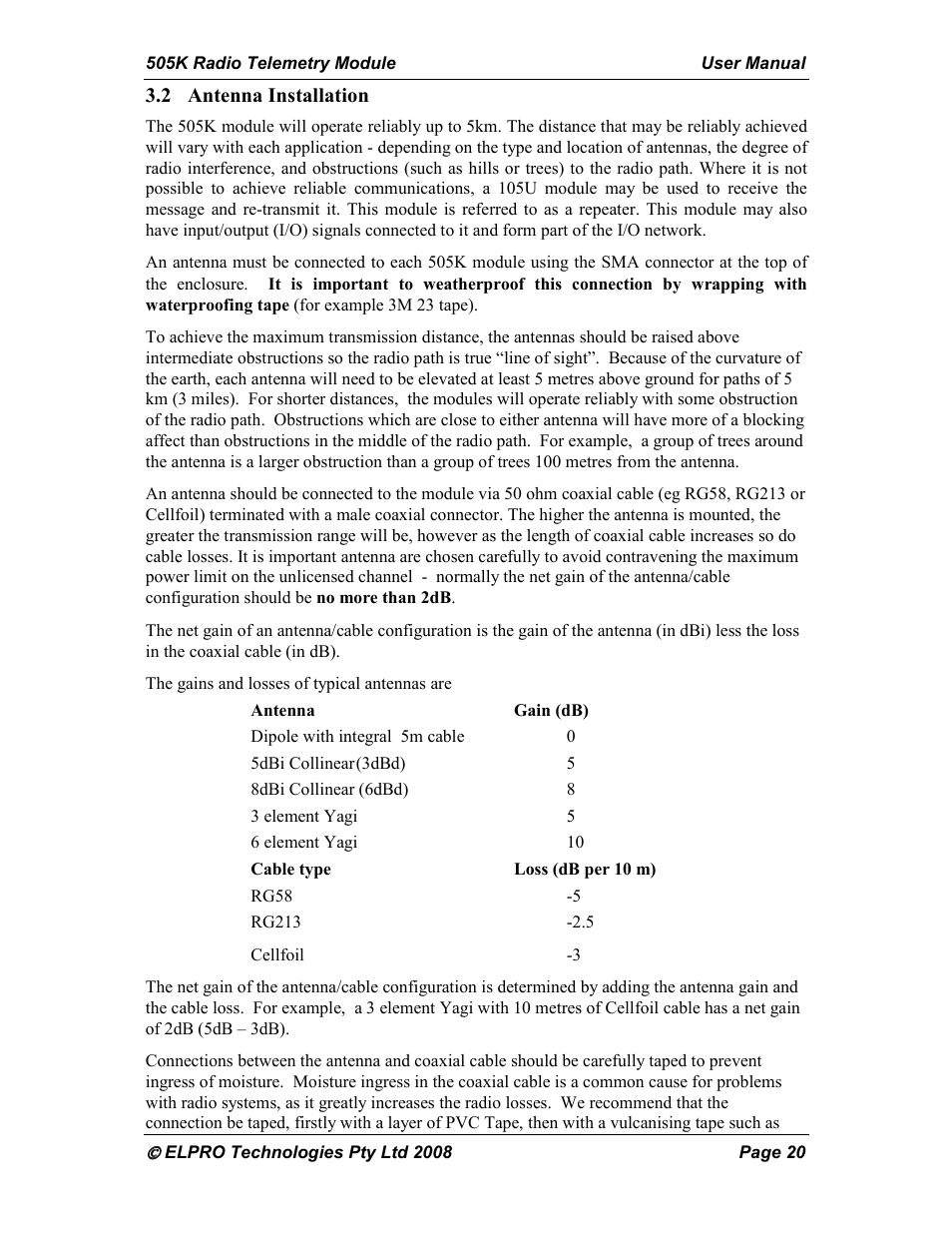 Westermo RM-505U-K User Manual | Page 20 / 48