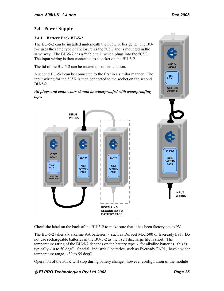 4 power supply | Westermo RM-505U-K User Manual | Page 25 / 48