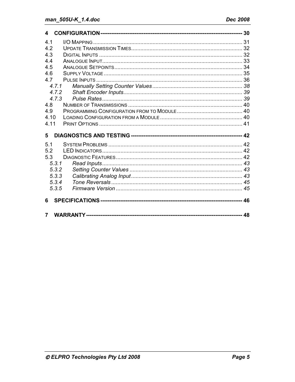 Westermo RM-505U-K User Manual | Page 5 / 48