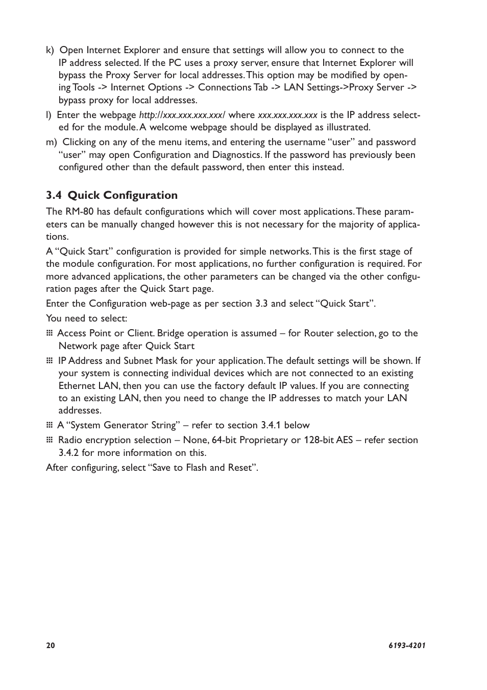 Westermo RM-80 User Manual | Page 20 / 60