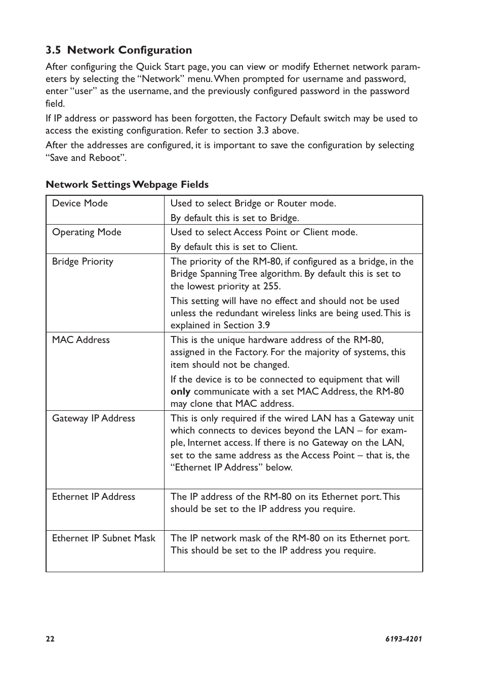 Westermo RM-80 User Manual | Page 22 / 60