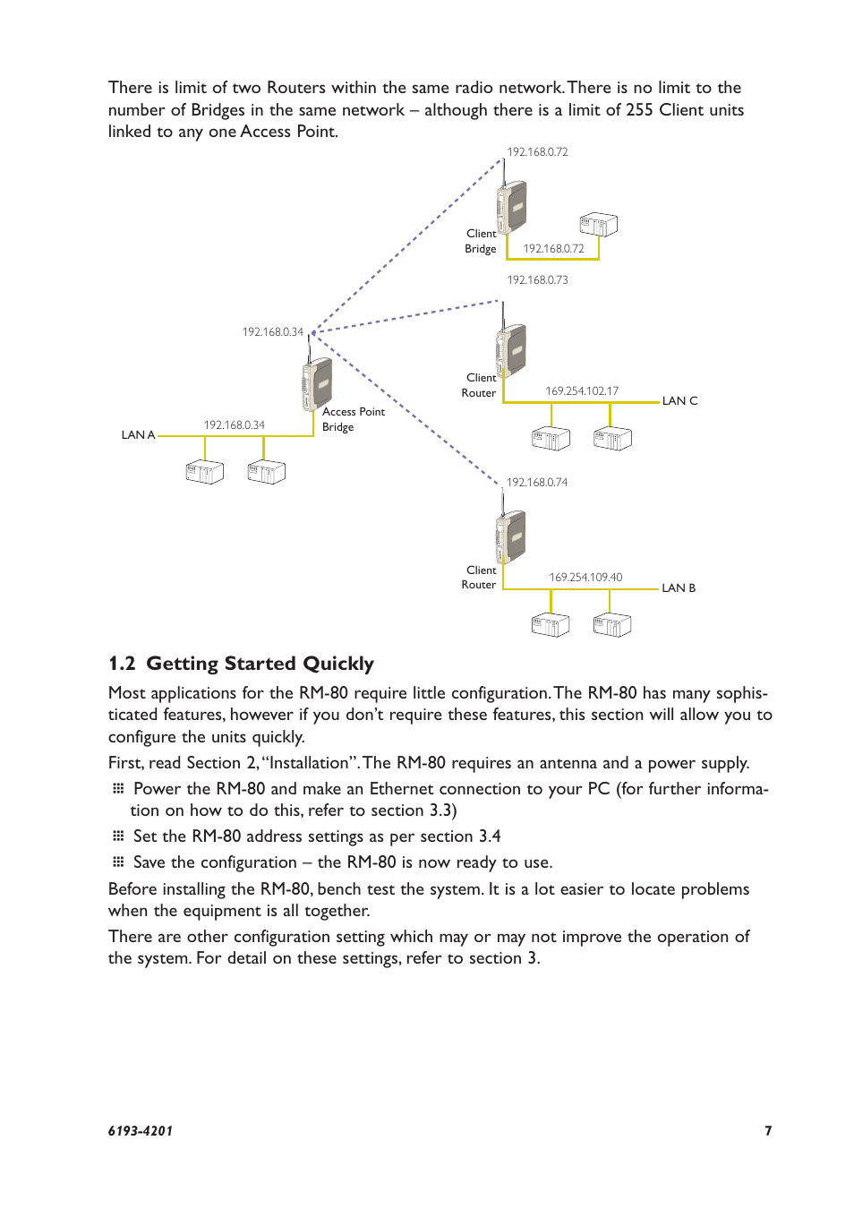 2 getting started quickly | Westermo RM-80 User Manual | Page 7 / 60