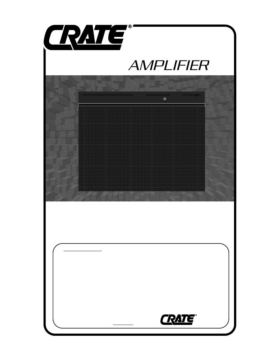 Crate Amplifiers GX-60D User Manual | 6 pages