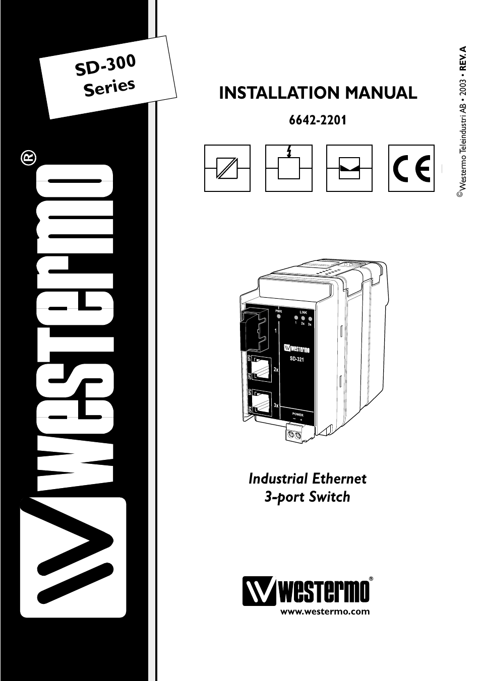 Westermo SD-300 User Manual | 16 pages