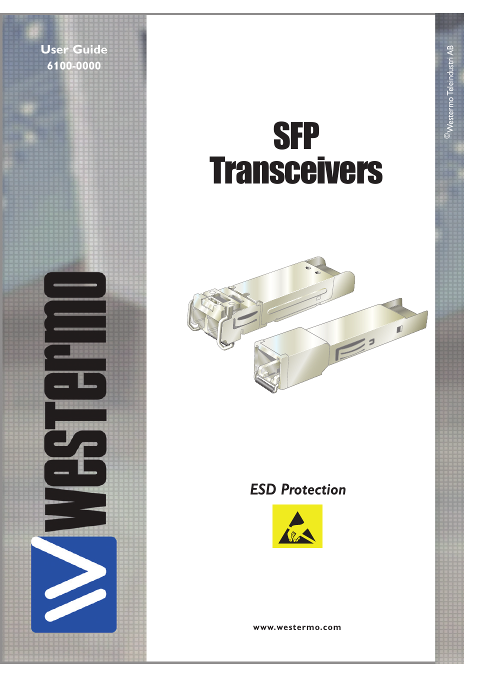 Westermo SFP Transceivers User Manual | 2 pages