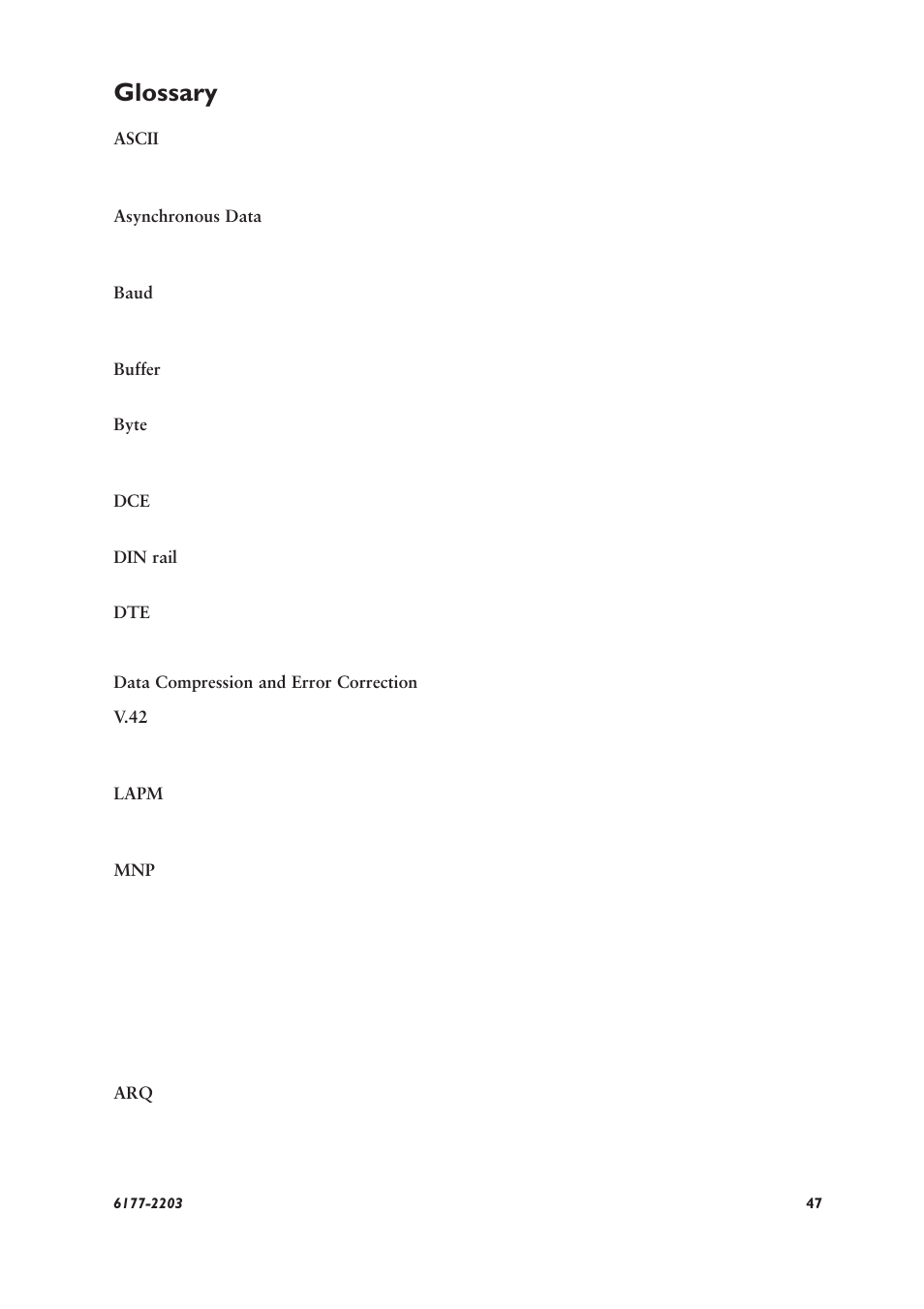 Glossary | Westermo TD-22 User Manual | Page 46 / 51