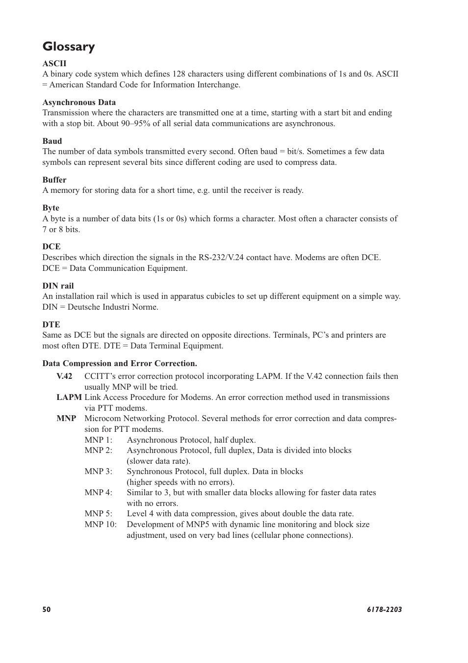 Glossary | Westermo TD-32 User Manual | Page 50 / 56