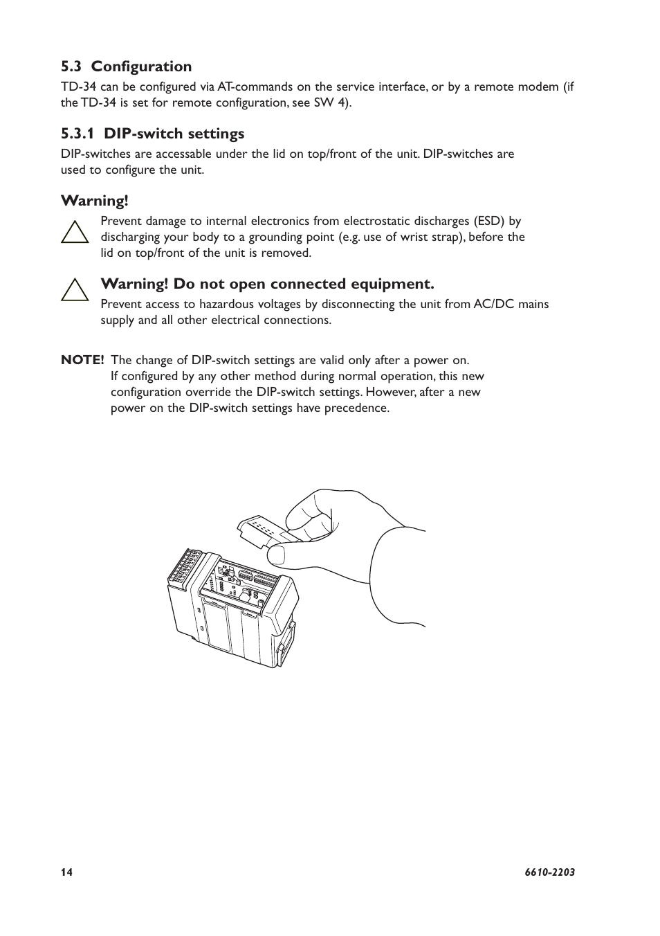 Westermo TD-34 User Manual | Page 14 / 64