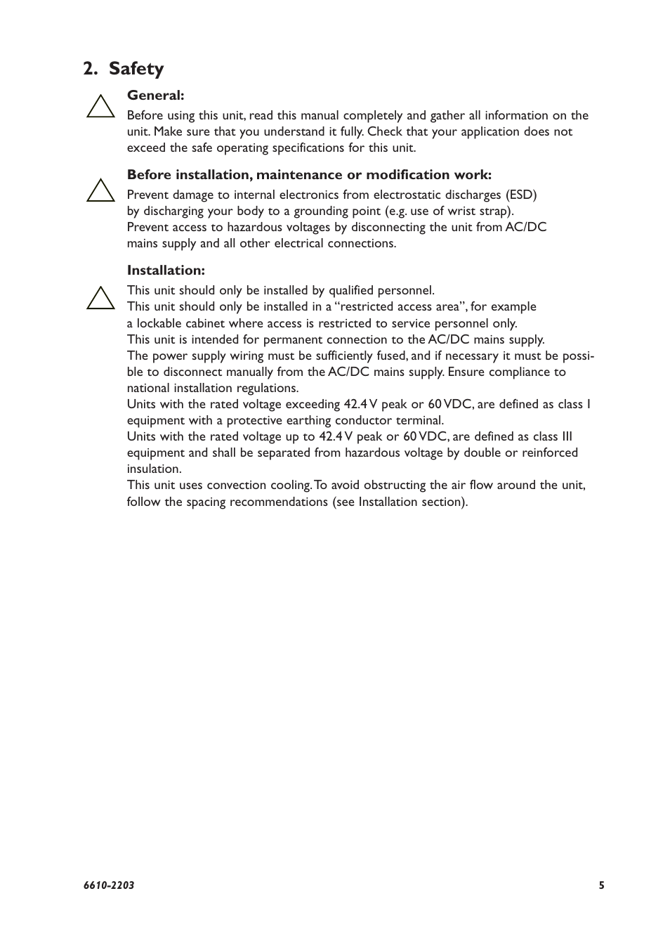 Safety | Westermo TD-34 User Manual | Page 5 / 64