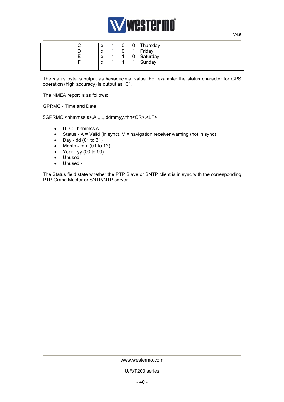 Westermo U200 Operator manal User Manual | Page 40 / 48