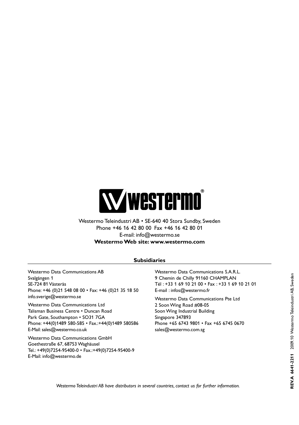 Westermo Viper-008 User Manual | Page 16 / 16