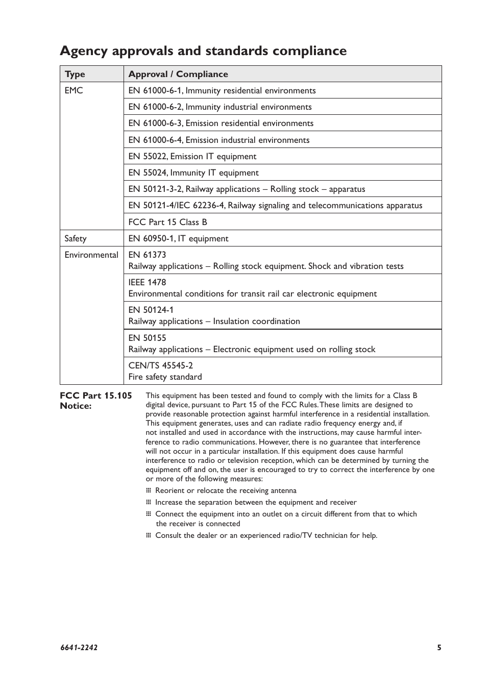 Agency approvals and standards compliance | Westermo Viper-x12 User Manual | Page 5 / 24