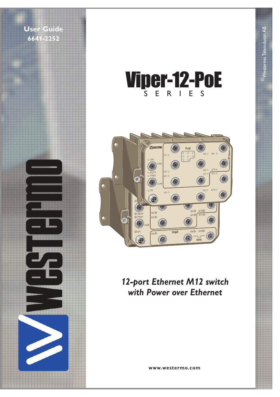 Westermo Viper-x12-p8 User Manual | 20 pages