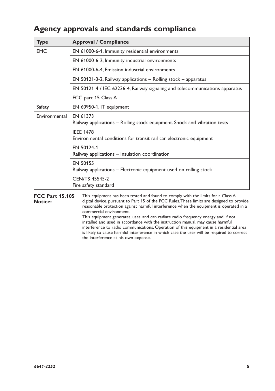 Agency approvals and standards compliance | Westermo Viper-x12-p8 User Manual | Page 5 / 20