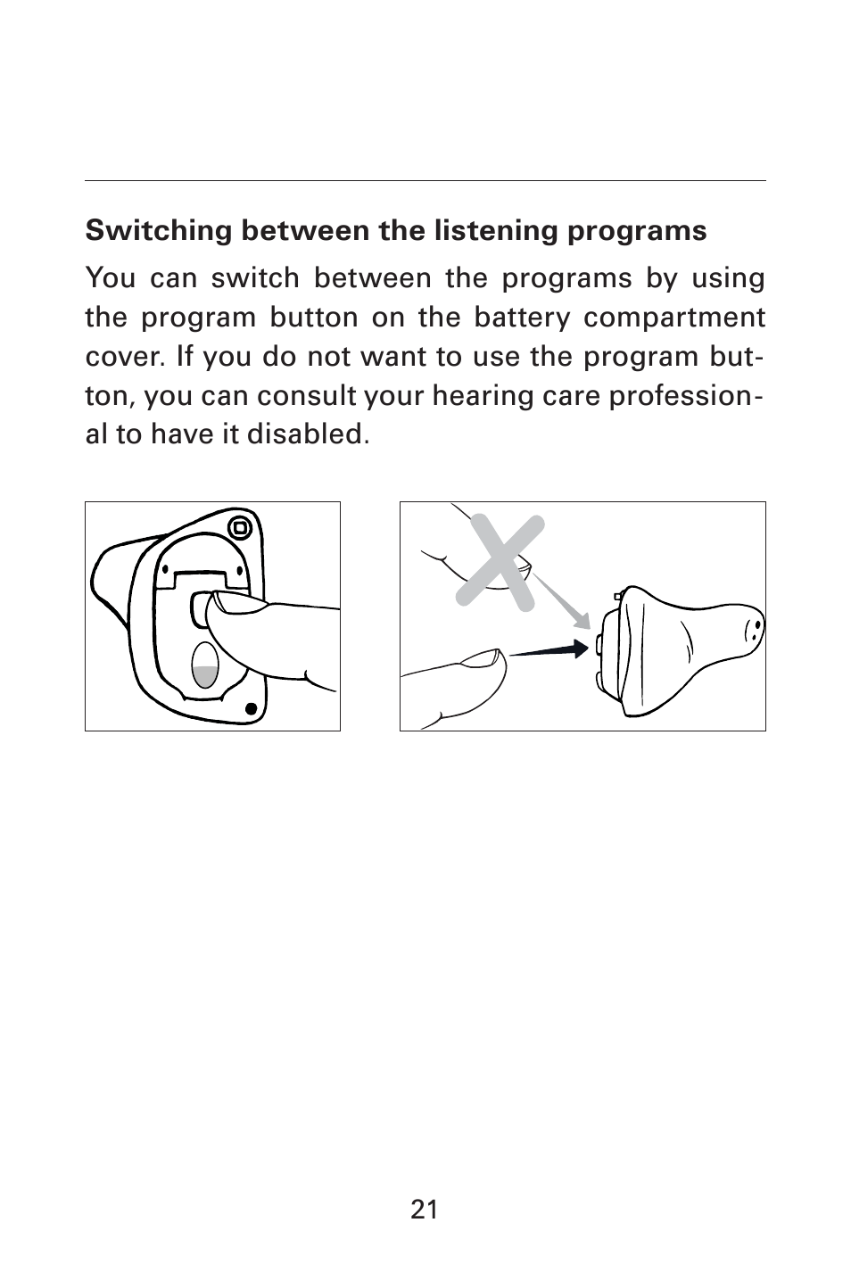 Widex AK-X User Manual | Page 21 / 44