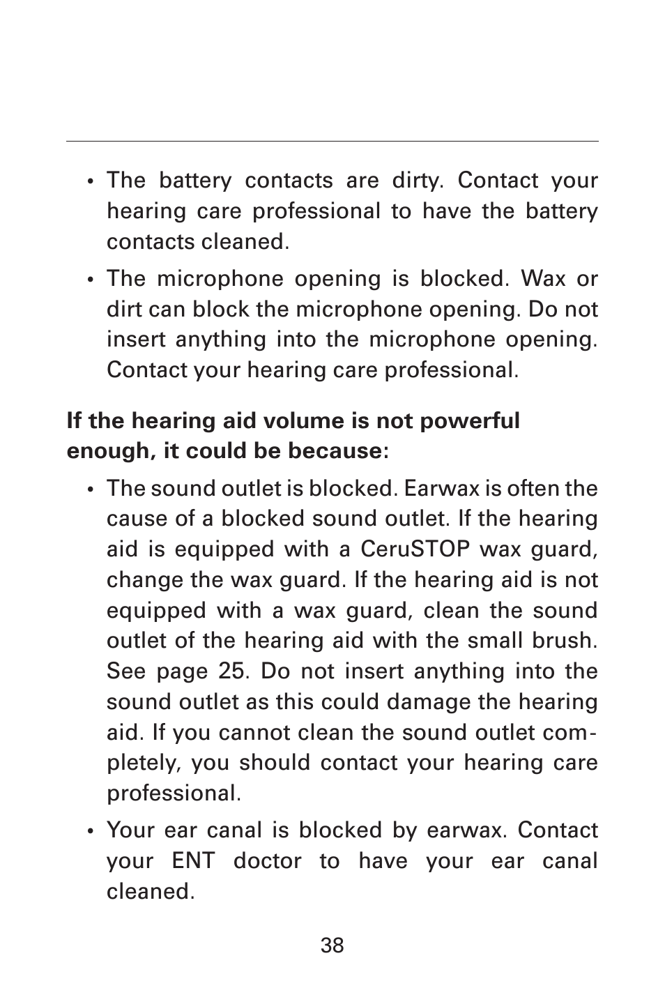 Widex AK-X User Manual | Page 38 / 44
