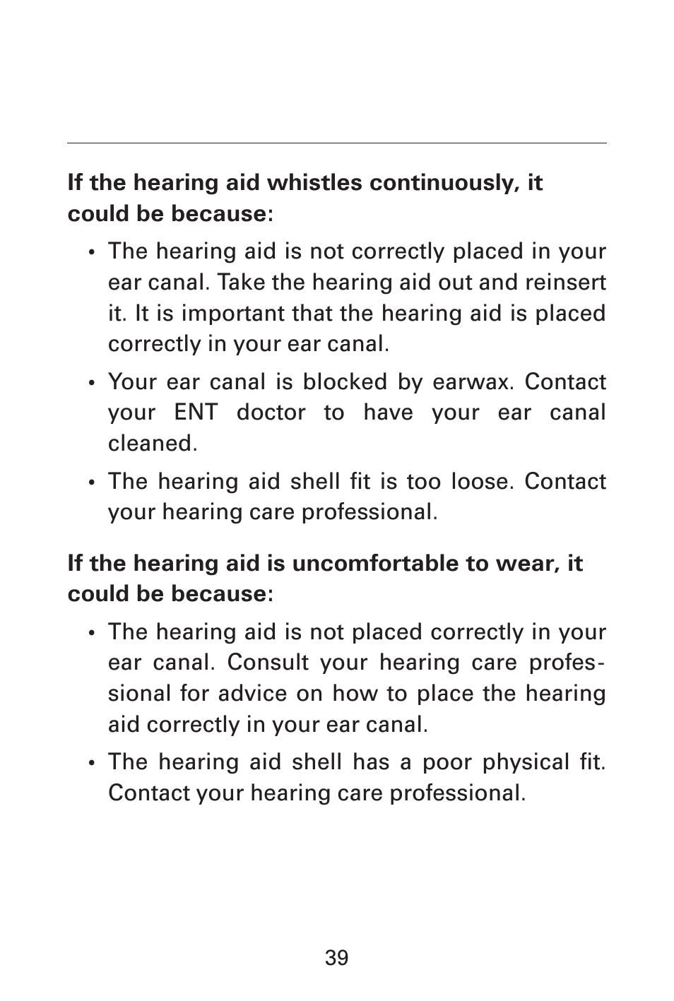 Widex AK-X User Manual | Page 39 / 44