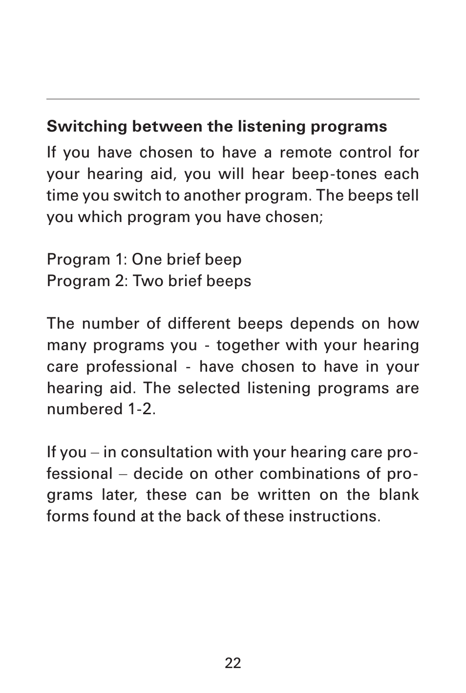 Widex AK-CIC User Manual | Page 22 / 48