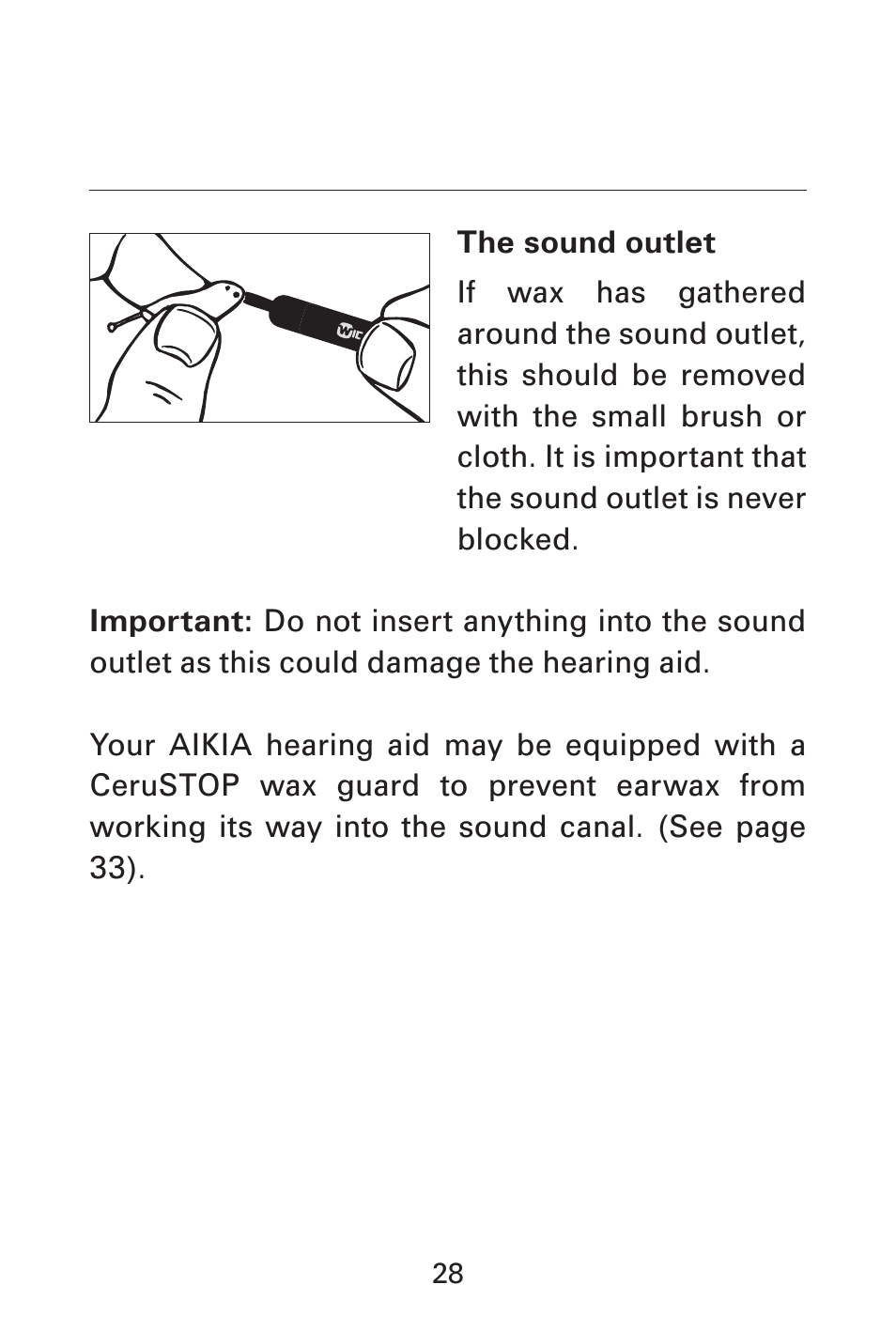 Widex AK-CIC User Manual | Page 28 / 48