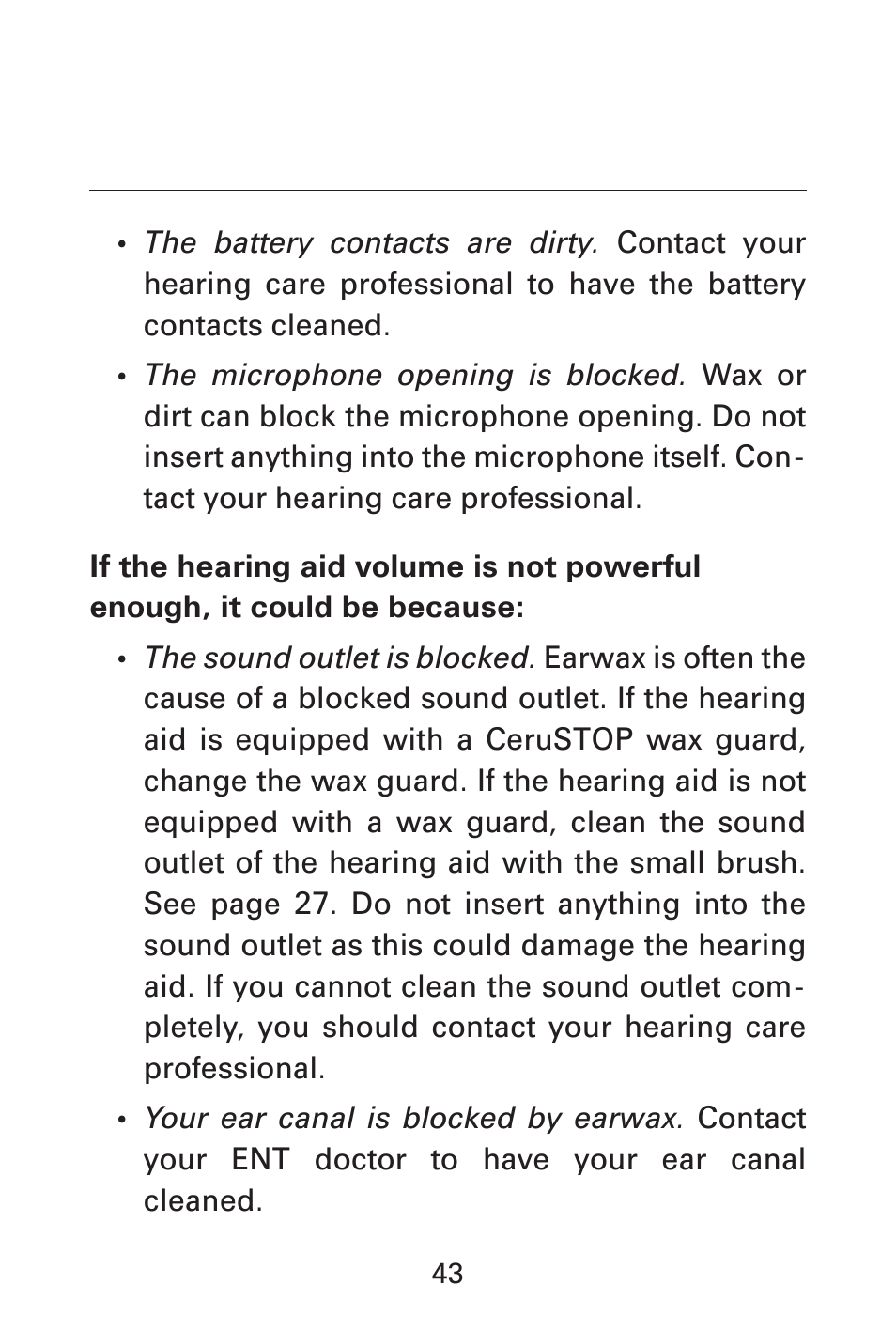 Widex AK-CIC User Manual | Page 43 / 48