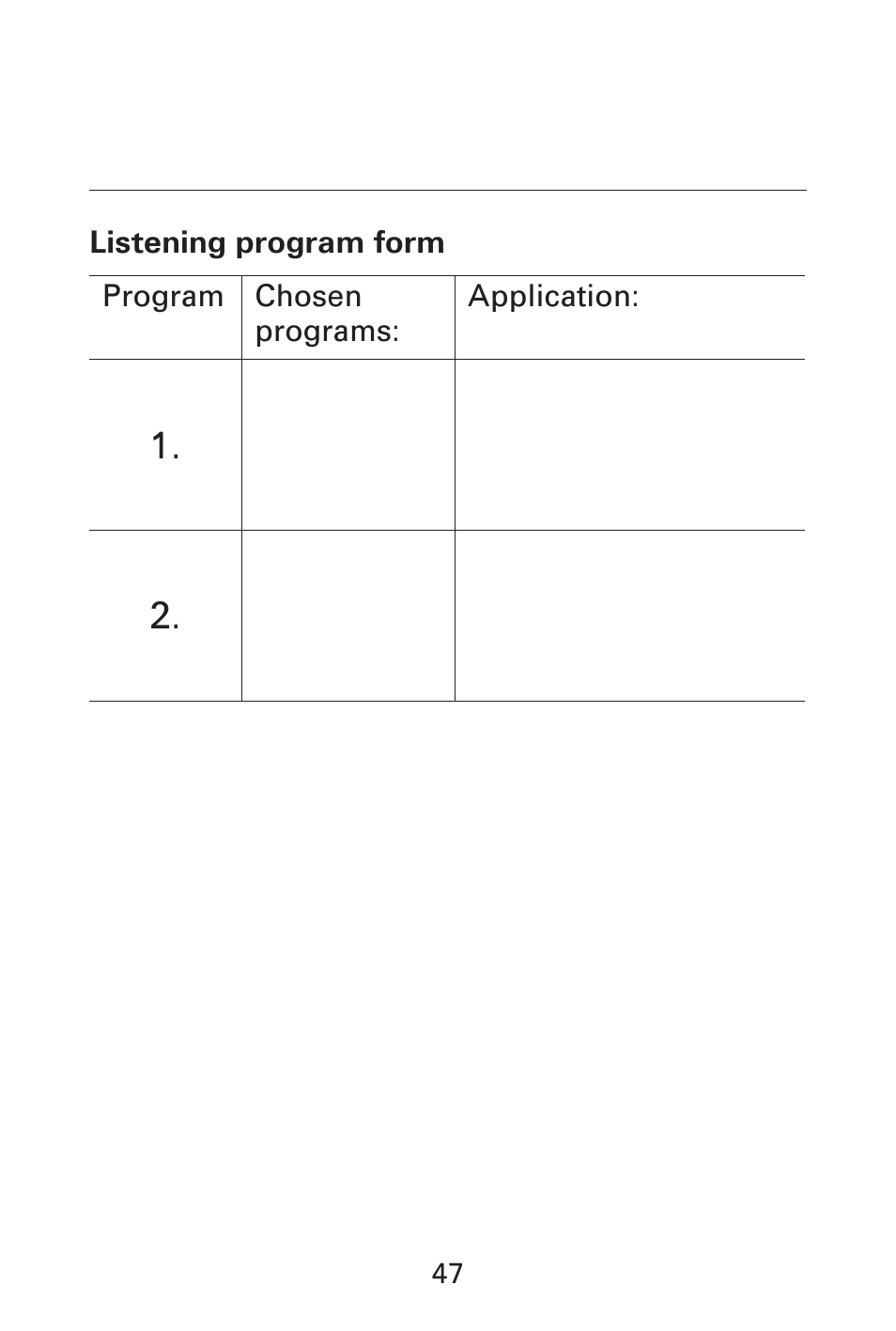 Widex AK-CIC User Manual | Page 47 / 48