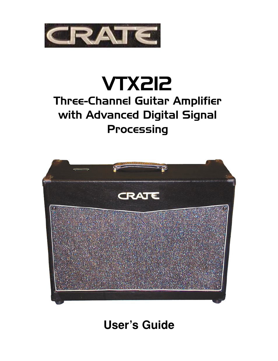 Crate Amplifiers VTX212 User Manual | 16 pages