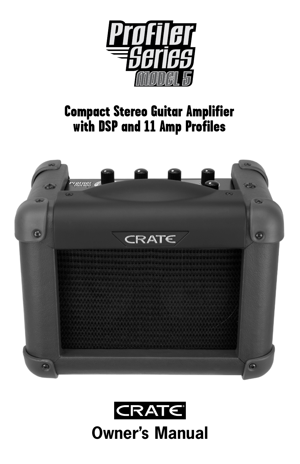 Crate Amplifiers 5 User Manual | 12 pages