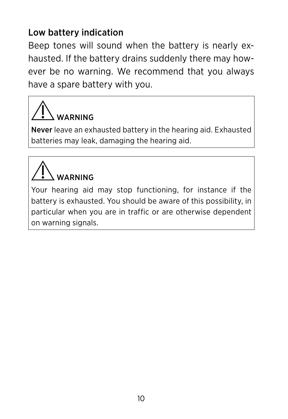 Widex BV-38 User Manual | Page 10 / 36