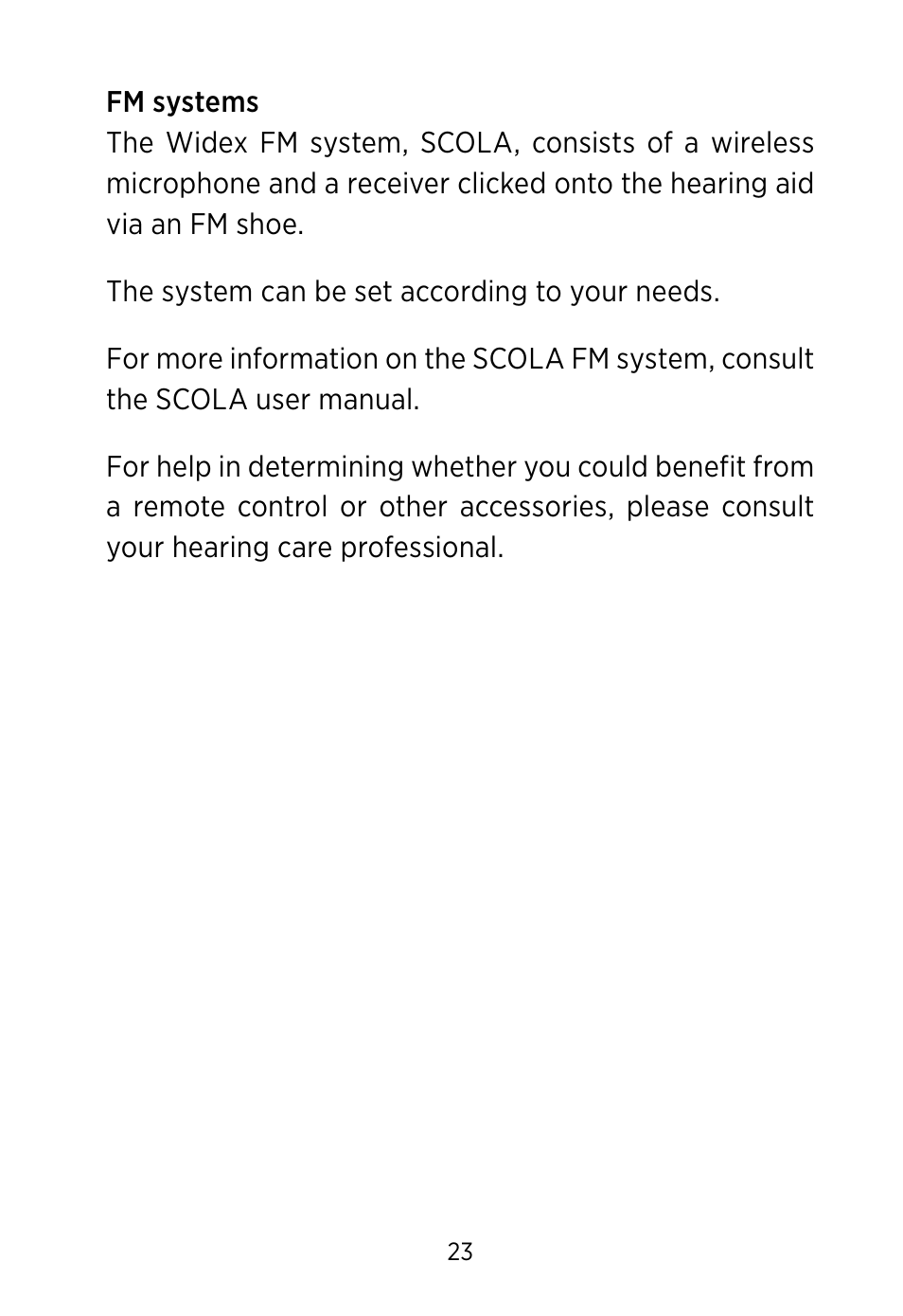 Widex BV-38 User Manual | Page 23 / 36