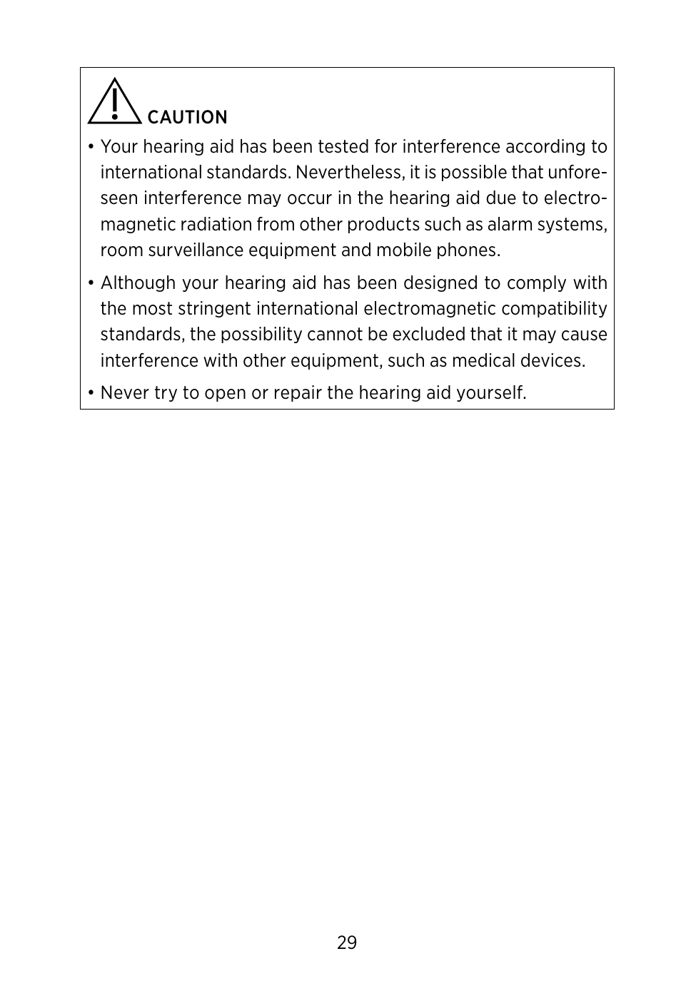 Widex BV-38 User Manual | Page 29 / 36