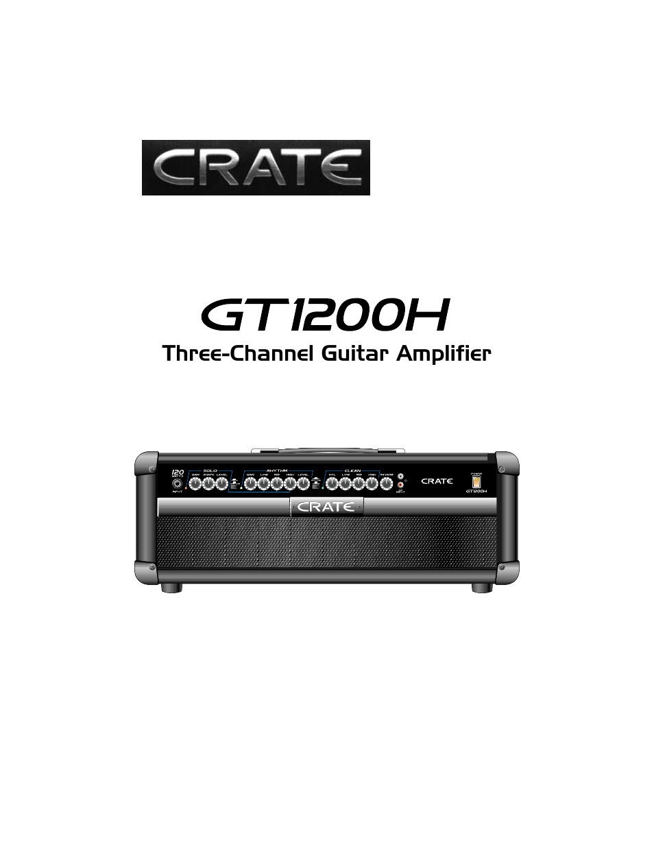 Crate Amplifiers gt1200h User Manual | 12 pages