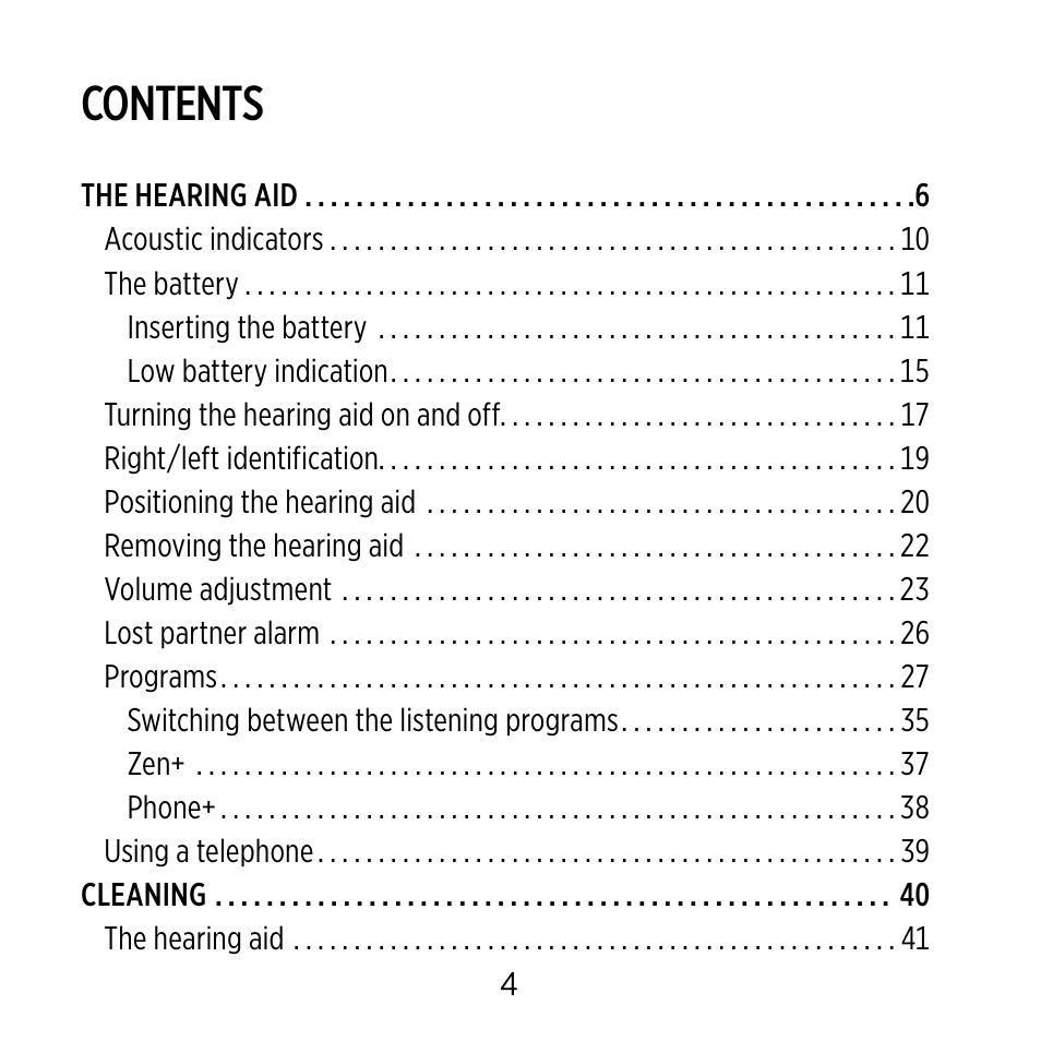 Widex C-9 User Manual | Page 4 / 76