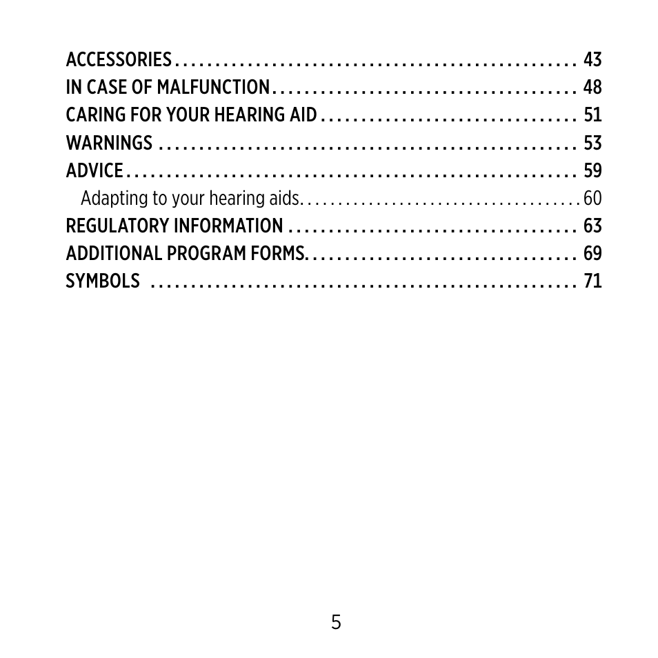 Widex C-9 User Manual | Page 5 / 76