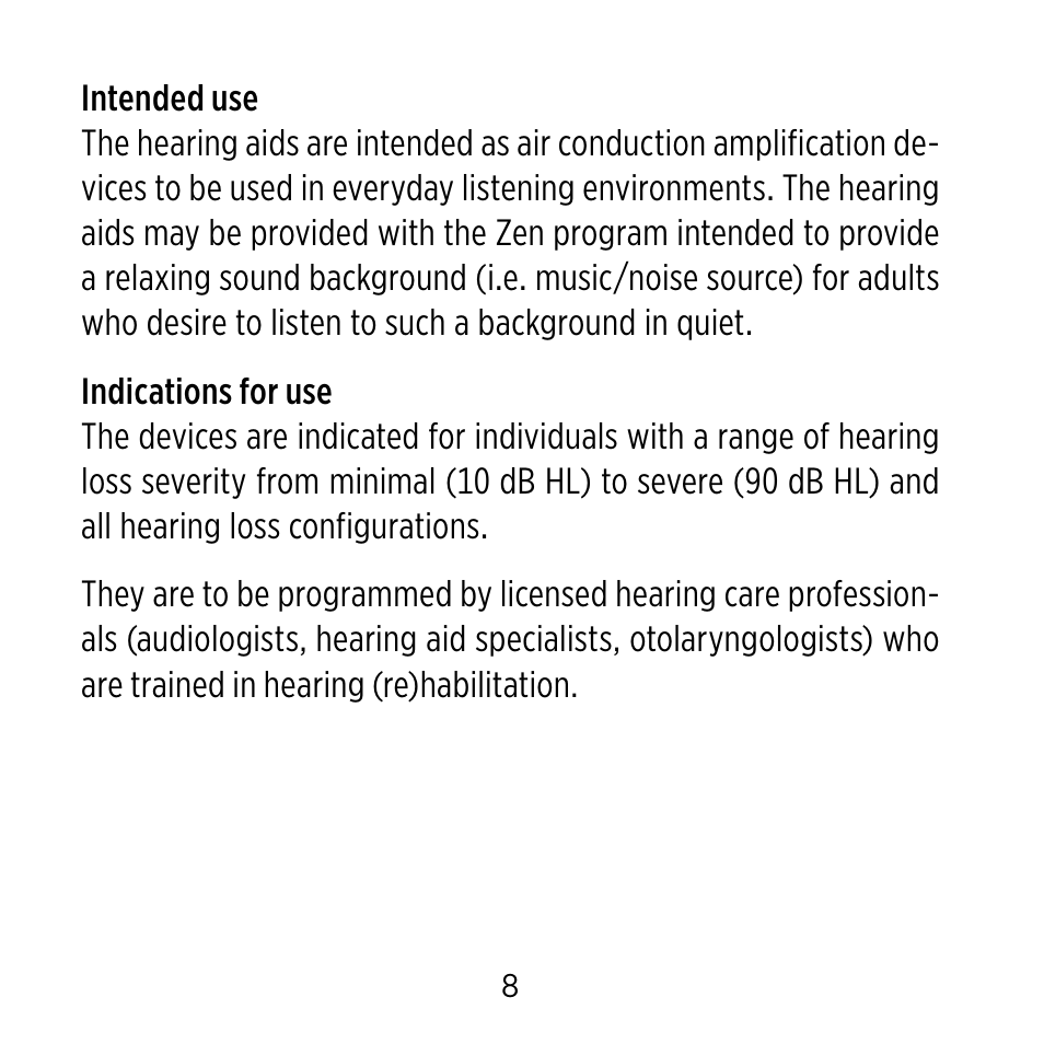 Widex C-9 User Manual | Page 8 / 76