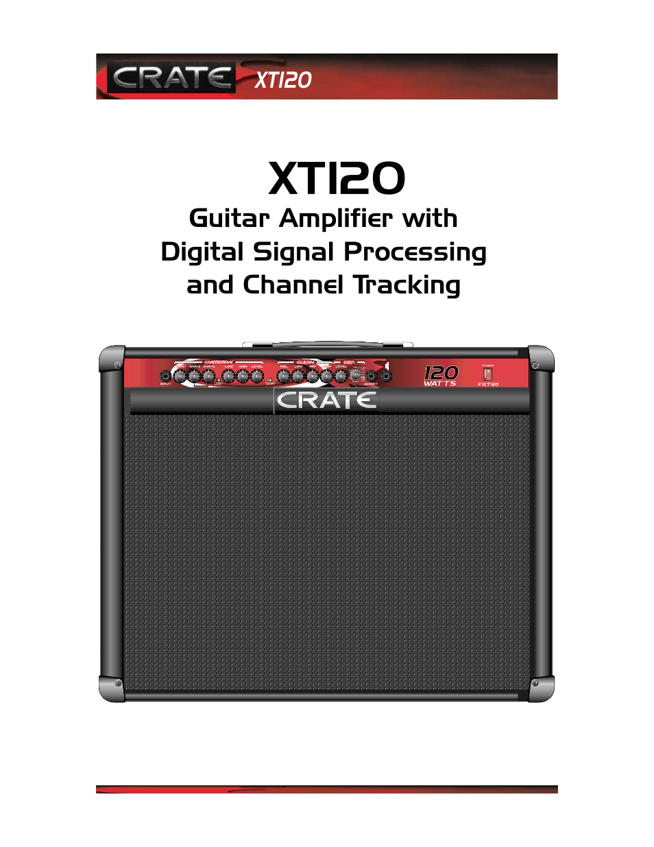 Crate Amplifiers fxt120 User Manual | 8 pages