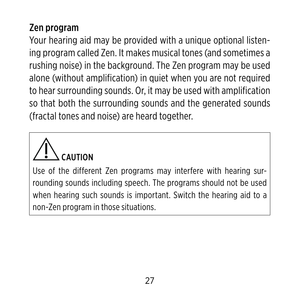 Widex C-CIC User Manual | Page 27 / 84