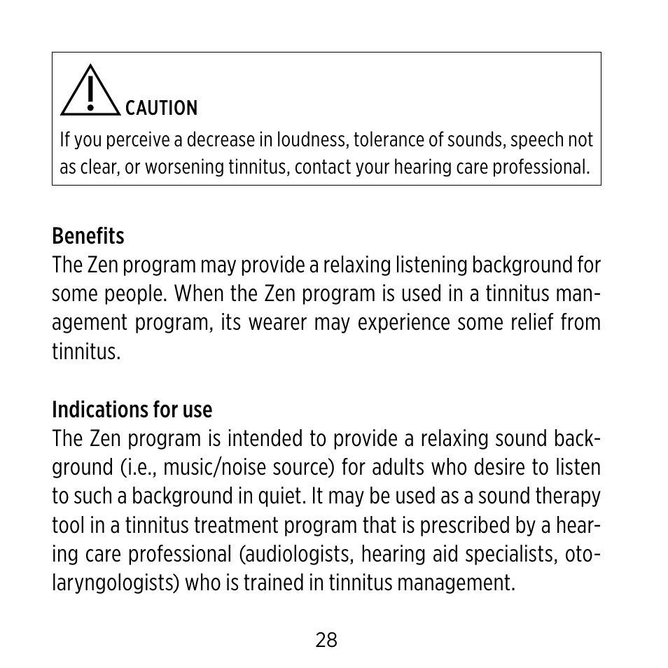 Widex C-CIC User Manual | Page 28 / 84