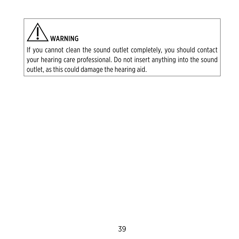 Widex C-CIC User Manual | Page 39 / 84