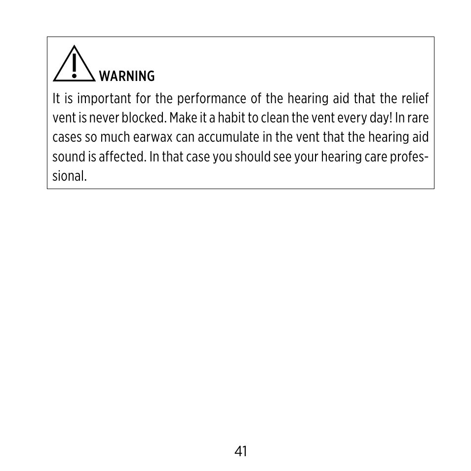 Widex C-CIC User Manual | Page 41 / 84