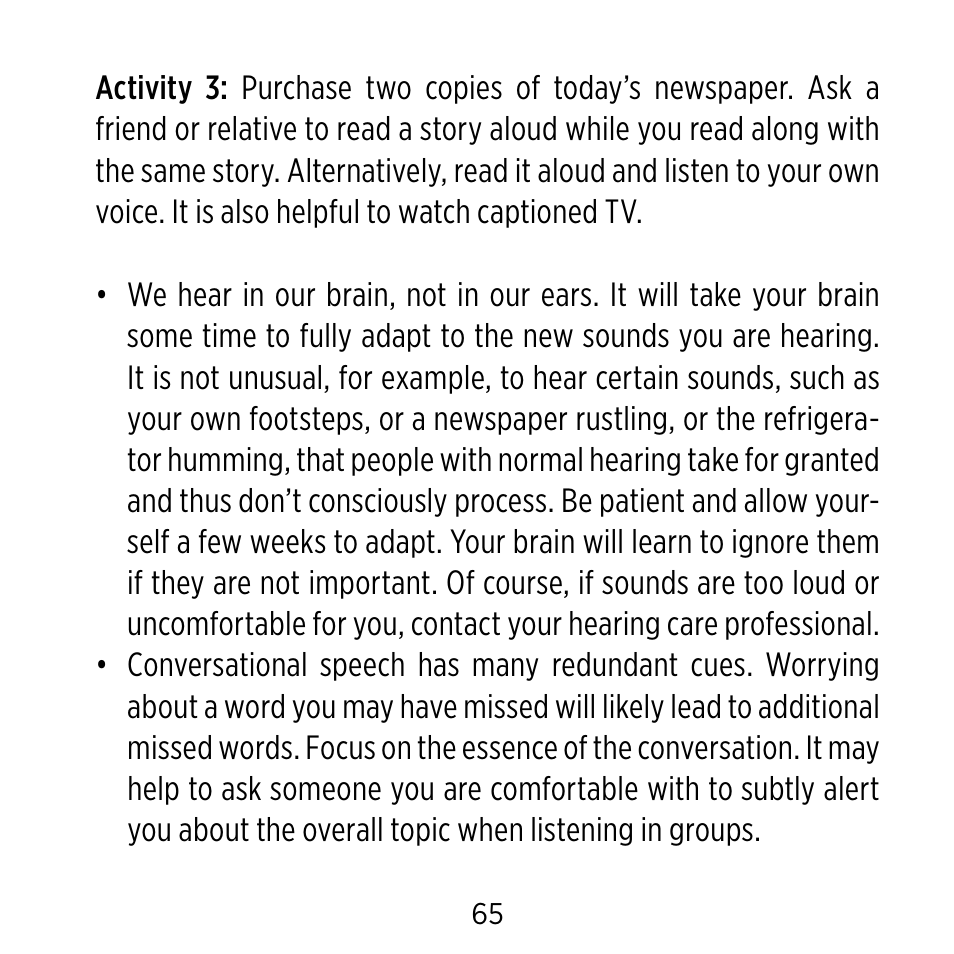 Widex C-CIC User Manual | Page 65 / 84