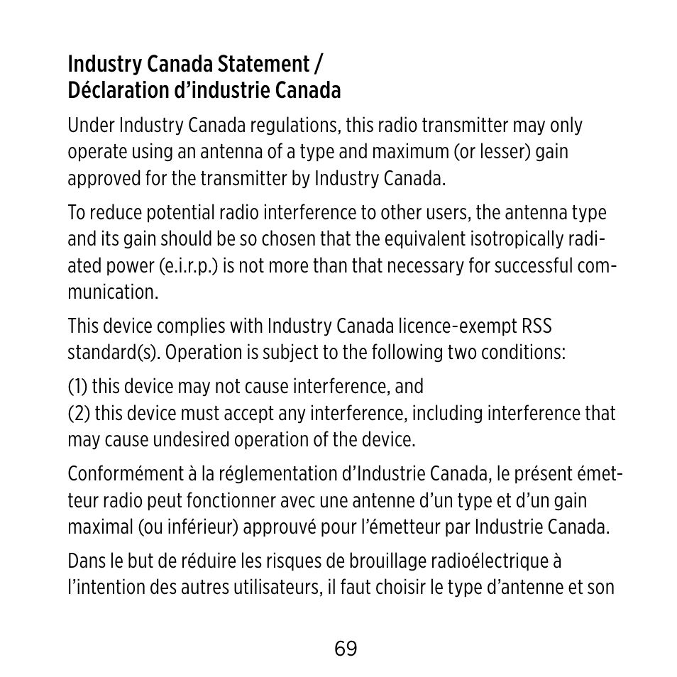 Widex C-CIC User Manual | Page 69 / 84