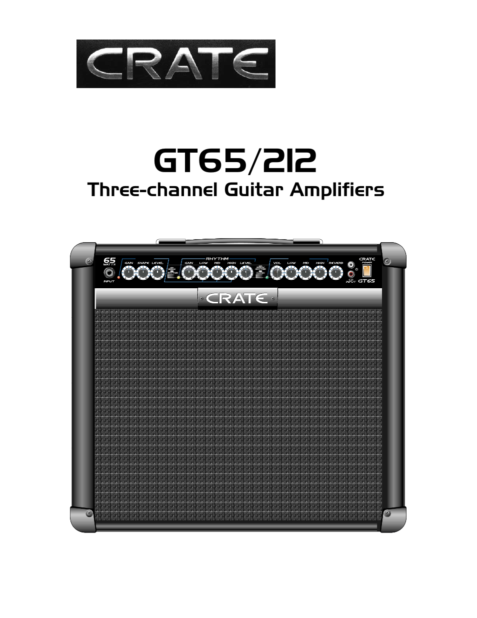Crate Amplifiers GT65/212 User Manual | 8 pages