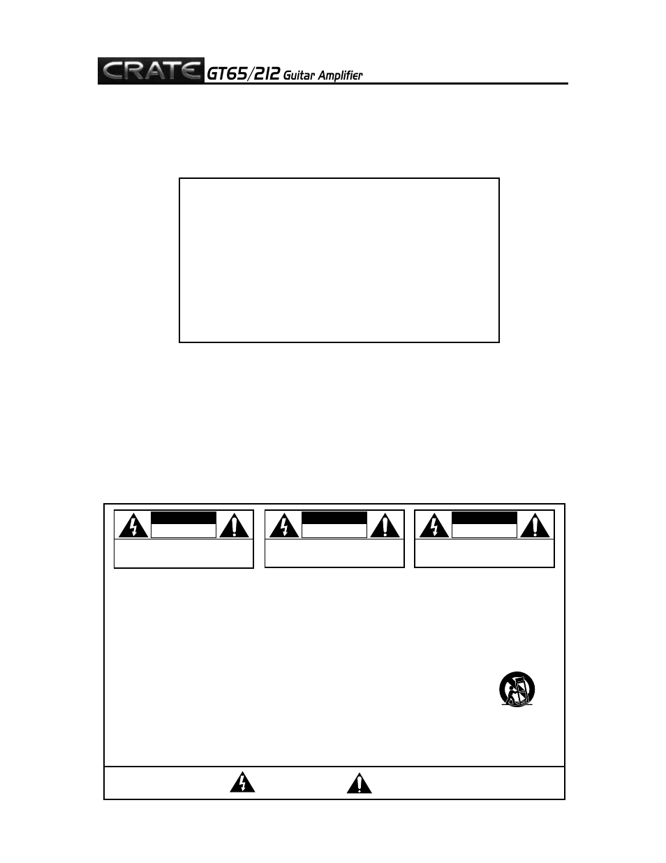 Crate Amplifiers GT65/212 User Manual | Page 2 / 8